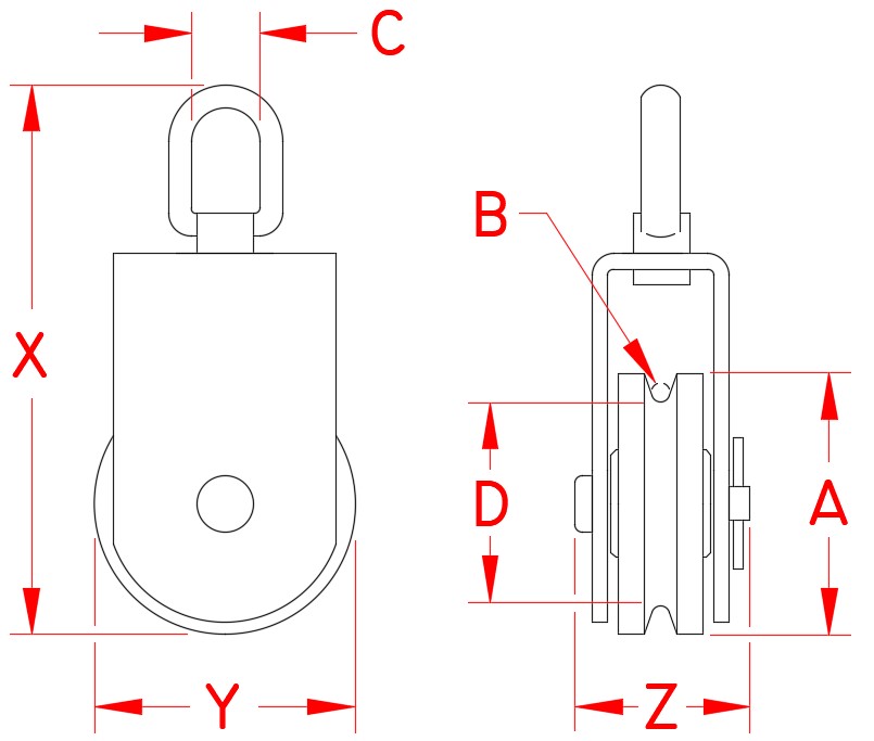 Stainless Steel Square Swivel Block, S0426-0050-W, S0426-0075-W, S0426-0100-W